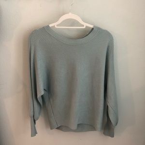 Blue-Gray Knit Sweater